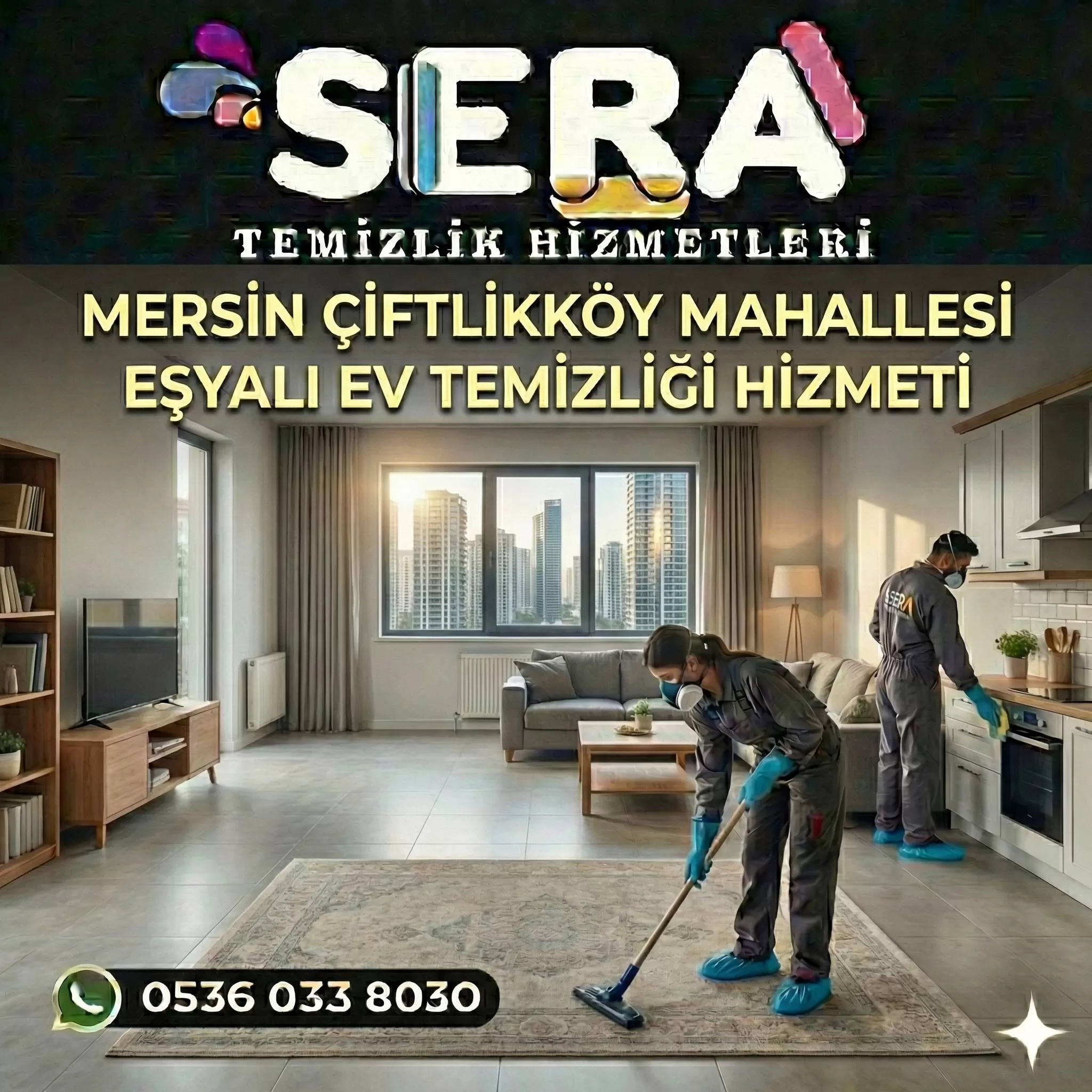 Mersin Çiftlikköy Mahallesi Eşyalı Ev Temizliği