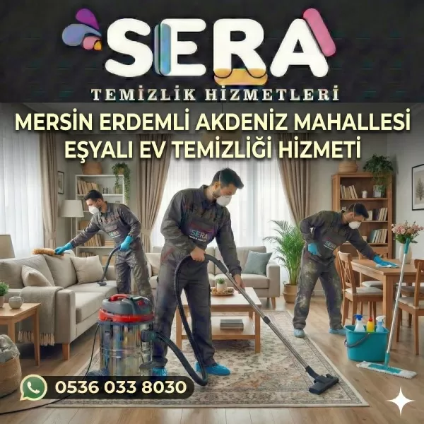 Mersin Erdemli Akdeniz Mahallesi Eşyalı Ev Temizliği Hizmeti